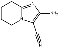 Imidazo[1,2-a]pyridine-3-carbonitrile, 2-amino-5,6,7,8-tetrahydro- 化学構造式