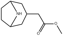 8-Azabicyclo[3.2.1]octane-3-acetic acid, methyl ester 结构式