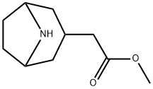 8-Azabicyclo[3.2.1]octane-3-acetic acid, methyl ester Struktur