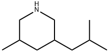 Piperidine, 3-methyl-5-(2-methylpropyl)- Structure