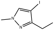 3-乙基-4-碘-1-甲基-吡唑 结构式