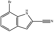 7-溴-1H-吲哚-2-甲腈, 1513252-53-3, 结构式