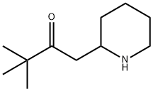 2-Butanone, 3,3-dimethyl-1-(2-piperidinyl)-|3,3-二甲基-1-(哌啶-2-基)丁烷-2-酮