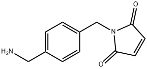 1H-Pyrrole-2,5-dione, 1-[[4-(aminomethyl)phenyl]methyl]- Structure