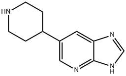 3H-Imidazo[4,5-b]pyridine, 6-(4-piperidinyl)- Struktur