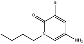 2(1H)-Pyridinone, 5-amino-3-bromo-1-butyl- 化学構造式