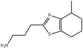 3-(4-甲基-4,5,6,7-四氢苯并[D]噻唑-2-基)丙-1-胺, 1514857-79-4, 结构式