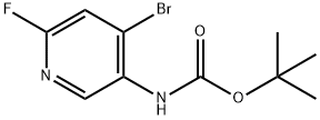 (4-溴-6-氟吡啶-3-基)氨基甲酸叔丁酯,1514932-23-0,结构式