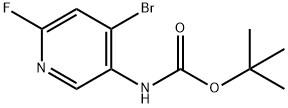 tert-Butyl (4-bromo-6-fluoropyridin-3-yl)carbamate Struktur