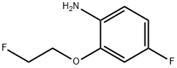 Benzenamine, 4-fluoro-2-(2-fluoroethoxy)- Structure