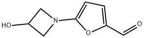 2-Furancarboxaldehyde, 5-(3-hydroxy-1-azetidinyl)- Struktur