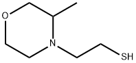 4-Morpholineethanethiol, 3-methyl- 化学構造式