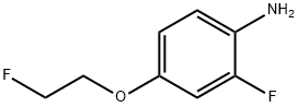 Benzenamine, 2-fluoro-4-(2-fluoroethoxy)- Structure