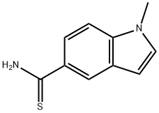 1H-Indole-5-carbothioamide, 1-methyl- Struktur