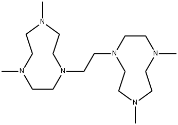 1H-1,4,7-Triazonine, 1,1'-(1,2-ethanediyl)bis[octahydro-4,7-dimethyl- Structure