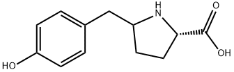 Proline, 5-[(4-hydroxyphenyl)methyl]- Struktur