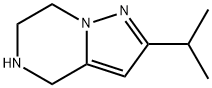 Pyrazolo[1,5-a]pyrazine, 4,5,6,7-tetrahydro-2-(1-methylethyl)- 化学構造式