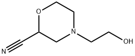 2-Morpholinecarbonitrile,4-(2-hydroxyethyl)-,1517149-21-1,结构式