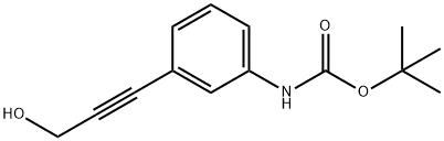 Carbamic acid, [3-(3-hydroxy-1-propynyl)phenyl]-, 1,1-dimethylethyl ester (9CI) Struktur