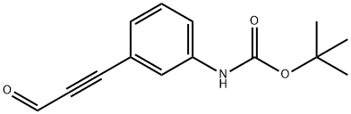 Carbamic acid, [3-(3-oxo-1-propynyl)phenyl]-, 1,1-dimethylethyl ester (9CI) 化学構造式