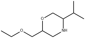 Morpholine, 2-(ethoxymethyl)-5-(1-methylethyl)- 化学構造式