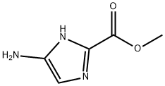 5-氨基-1H-咪唑-2-羧酸甲酯 结构式