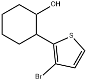 Cyclohexanol, 2-(3-bromo-2-thienyl)- Structure