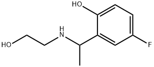 Phenol, 4-fluoro-2-[1-[(2-hydroxyethyl)amino]ethyl]- Structure