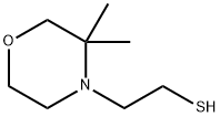 4-Morpholineethanethiol, 3,3-dimethyl-,1518649-90-5,结构式