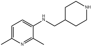 3-Pyridinamine, 2,6-dimethyl-N-(4-piperidinylmethyl)- Structure