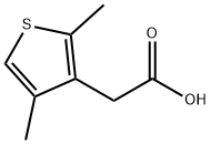 3-Thiopheneacetic acid, 2,4-dimethyl- Struktur