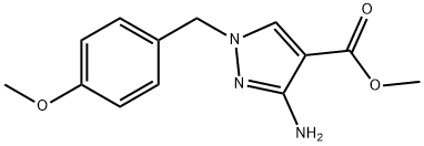 methyl 3-amino-1-(4-methoxybenzyl)-1H-pyrazole-4-carboxylate,1519015-84-9,结构式