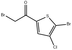 Ethanone, 2-bromo-1-(5-bromo-4-chloro-2-thienyl)- Structure