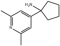 Cyclopentanamine, 1-(2,6-dimethyl-4-pyridinyl)- Structure