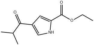 4-异丁酰-1H-吡咯-2-甲酸乙酯, 151982-52-4, 结构式