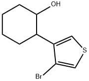 Cyclohexanol, 2-(4-bromo-3-thienyl)- Structure