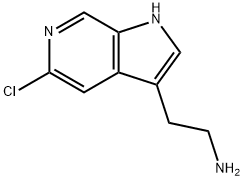 1H-Pyrrolo[2,3-c]pyridine-3-ethanamine, 5-chloro- Struktur