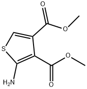 2-氨基噻吩-3,4-二羧酸二甲酯 结构式