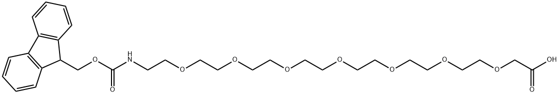 FMOC-N-氨基-PEG7-酸, 152074-20-9, 结构式