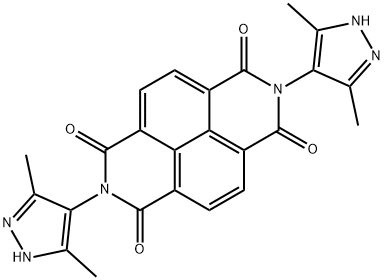 Benzo[lmn][3,8]phenanthroline-1,3,6,8(2H,7H)-tetrone, 2,7-bis(3,5-dimethyl-1H-pyrazol-4-yl)-,1521159-33-0,结构式
