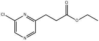 2-Pyrazinepropanoic acid, 6-chloro-, ethyl ester Struktur