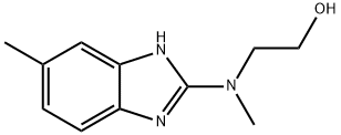 Ethanol, 2-[methyl(6-methyl-1H-benzimidazol-2-yl)amino]- Struktur