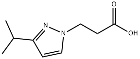 3-(3-isopropyl-1H-pyrazol-1-yl)propanoic acid,1521847-70-0,结构式