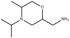 2-Morpholinemethanamine, 5-methyl-4-(1-methylethyl)- Struktur