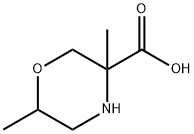 3-Morpholinecarboxylic acid, 3,6-dimethyl- Structure