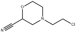 2-Morpholinecarbonitrile,4-(2-chloroethyl)- Structure