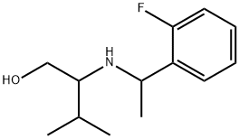 1-Butanol, 2-[[1-(2-fluorophenyl)ethyl]amino]-3-methyl- Structure