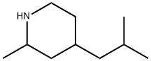 Piperidine, 2-methyl-4-(2-methylpropyl)- Struktur