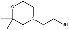 4-Morpholineethanethiol,2,2-dimethyl-,1522619-02-8,结构式