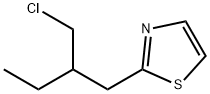 Thiazole, 2-[2-(chloromethyl)butyl]- Structure